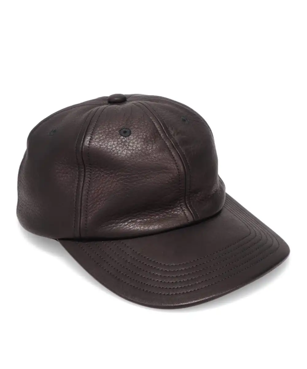 COWHIDE 6PANEL CAP