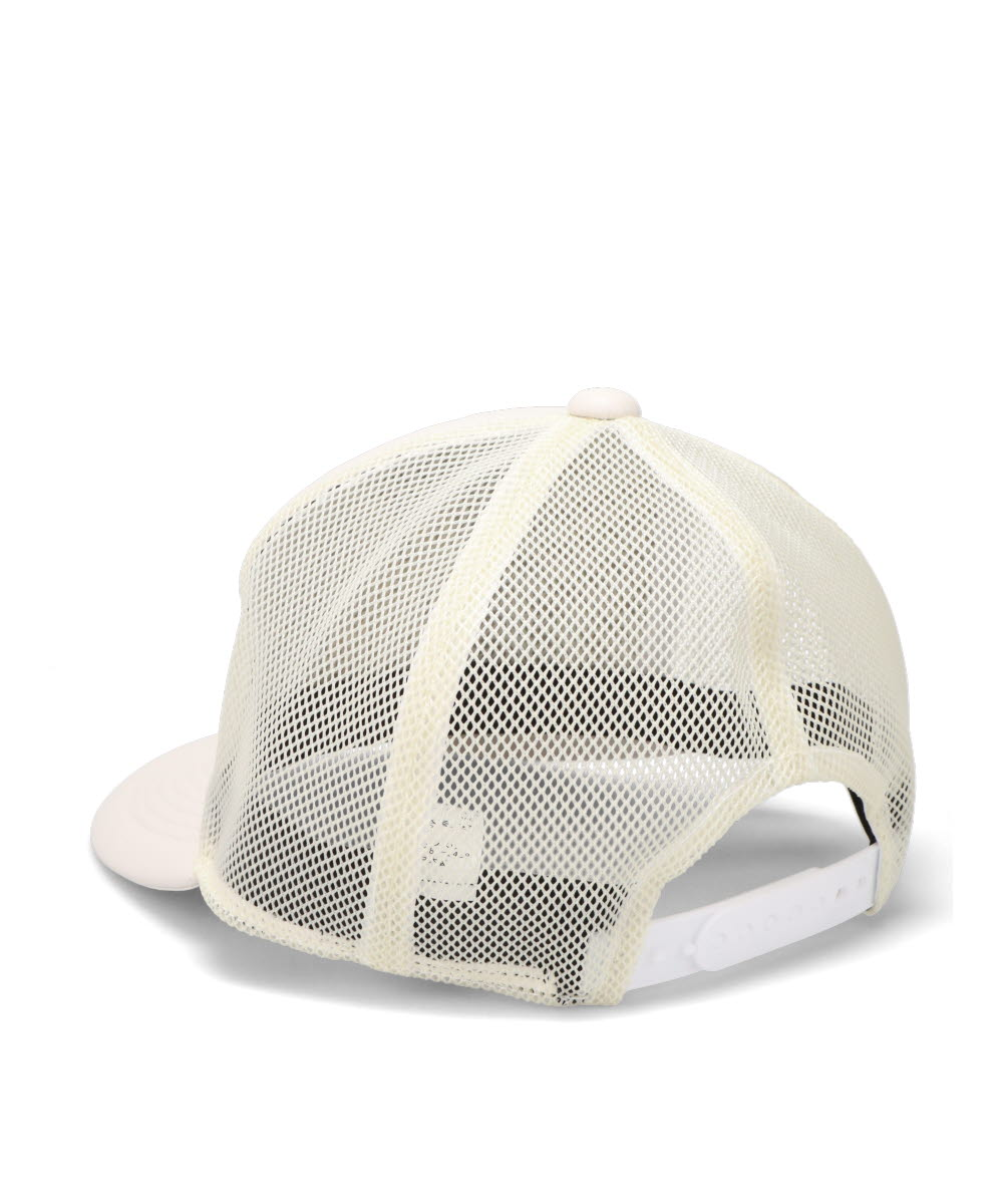 “KMY” LEATHER MESH CAP
