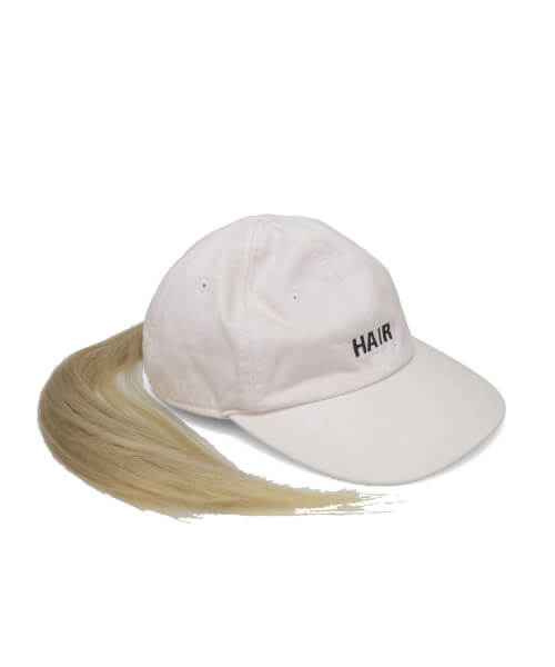 CAP WITH HAIR
