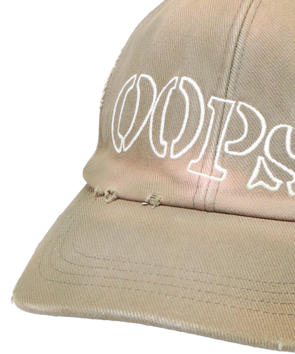 “OOPS!!” DISTRESSED CAP