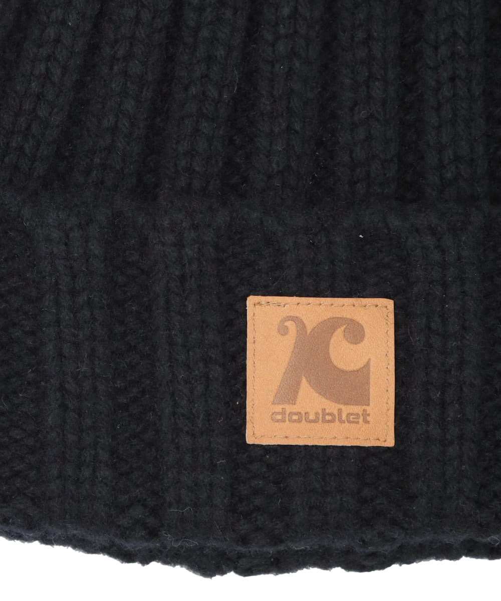 LEATHER PATCH BEANIE