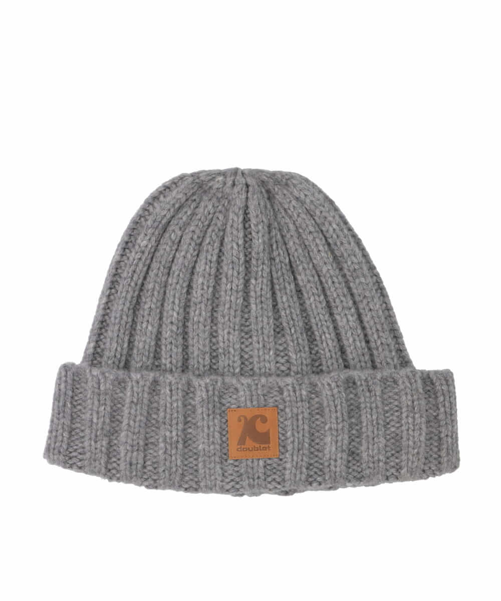 LEATHER PATCH BEANIE