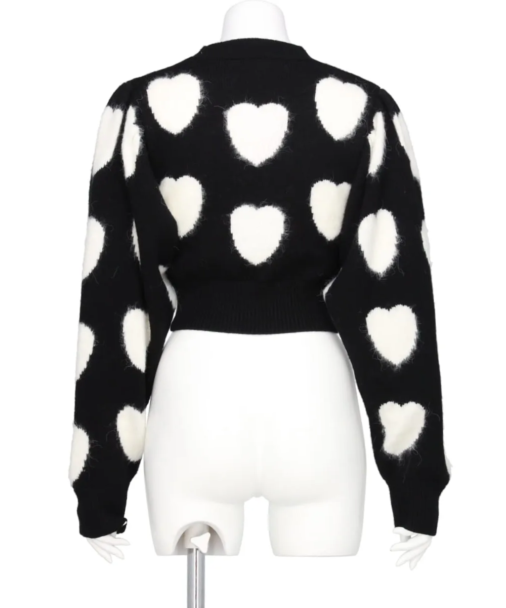 HEART PATTERN SWEATER