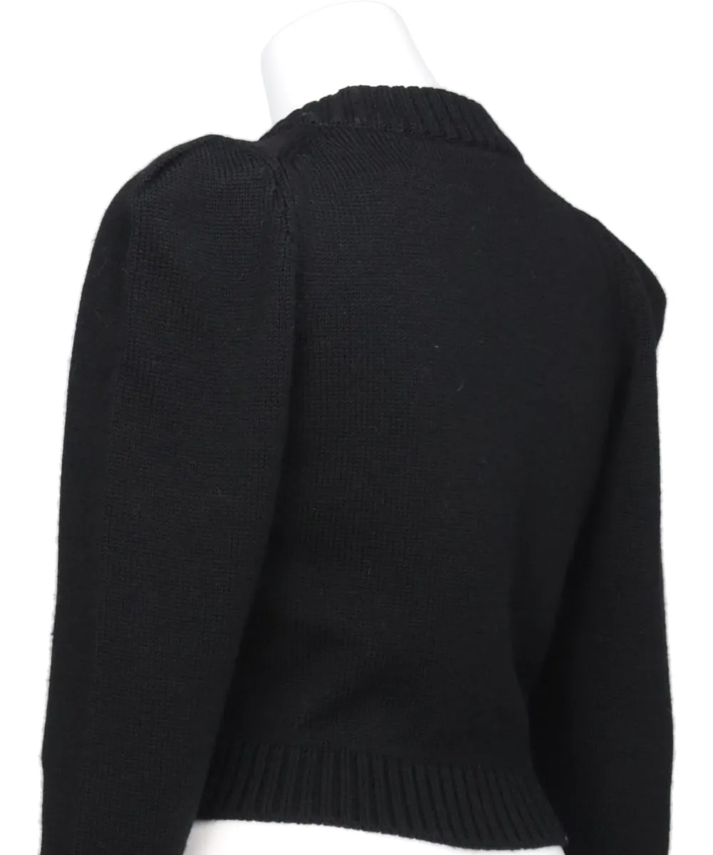 RIB TUCKED SHOULDER SWEATER