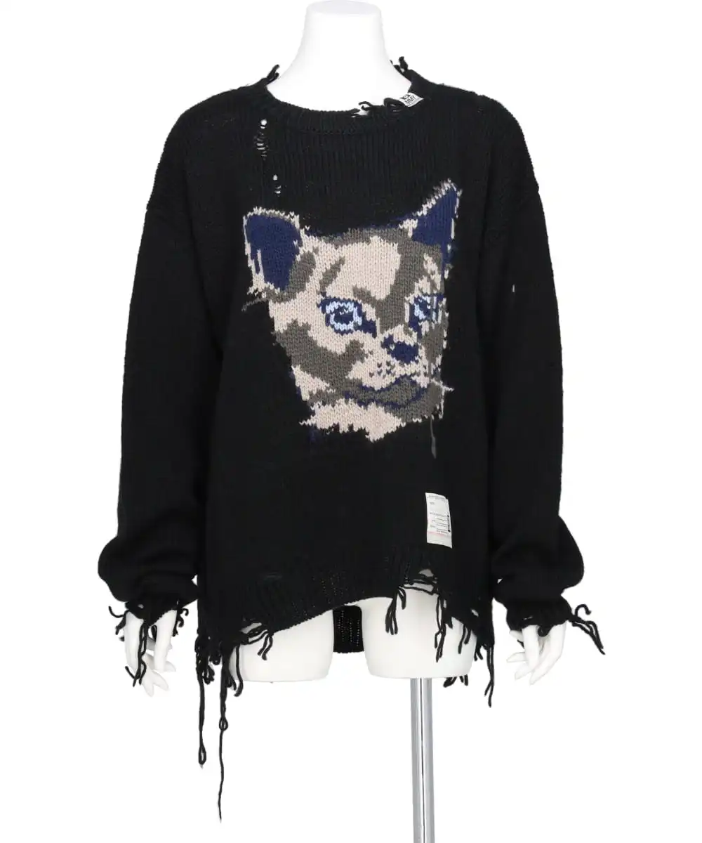 CAT KNIT PULLOVER