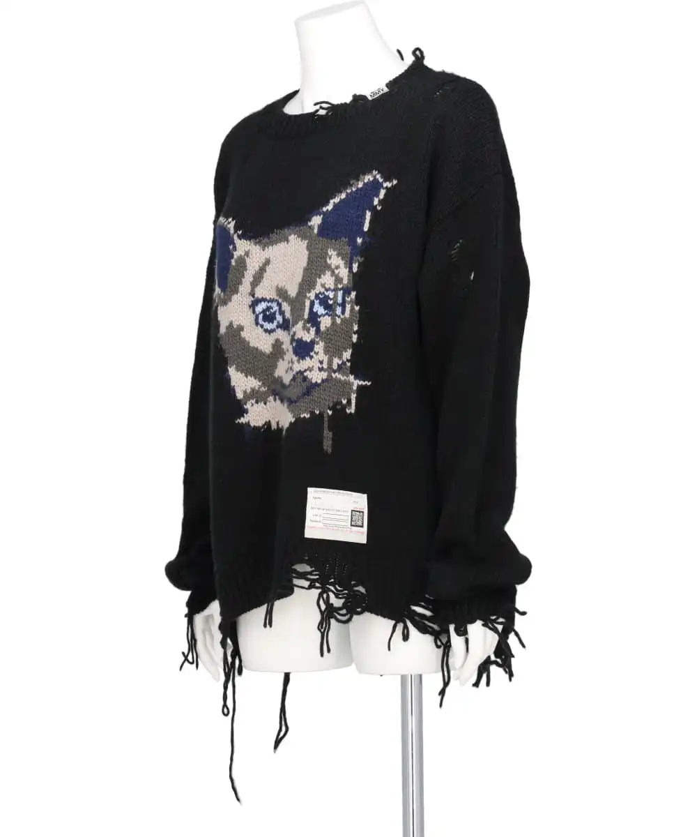 CAT KNIT PULLOVER