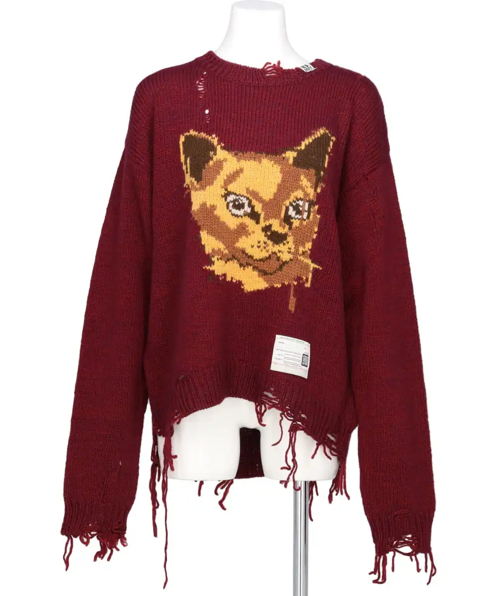 CAT KNIT PULLOVER