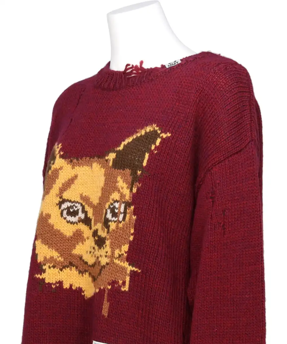 CAT KNIT PULLOVER