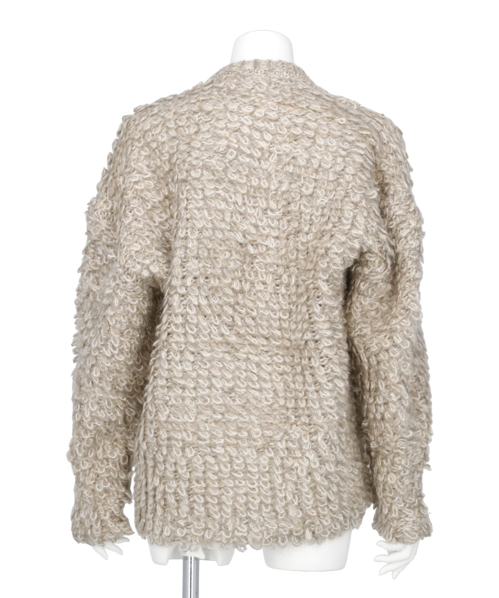 MIX LOOP MOHAIR KNIT TOPS