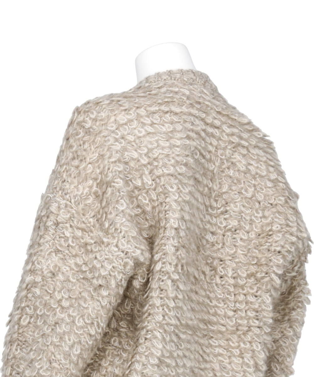 MIX LOOP MOHAIR KNIT TOPS