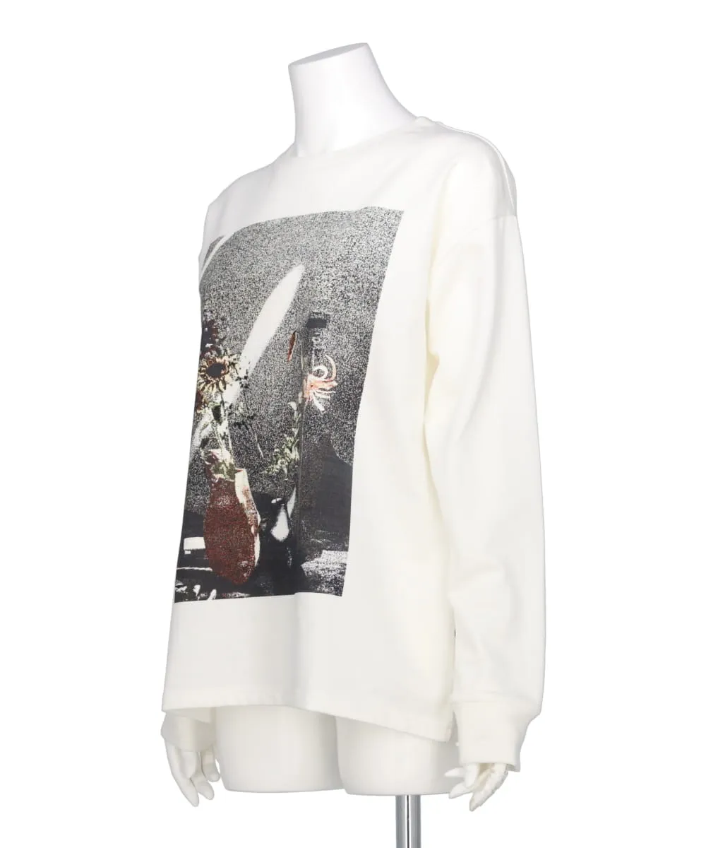 LONG-SLEEVED PRINT SWEAT T-SHIRT