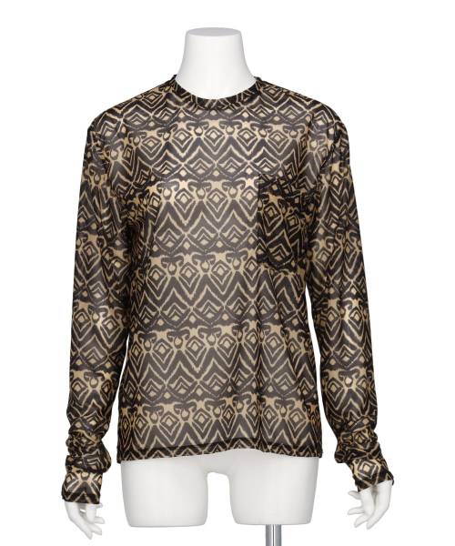 SHEER PRINT LONG T