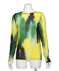 WATER COLOR SHEER PULLOVER