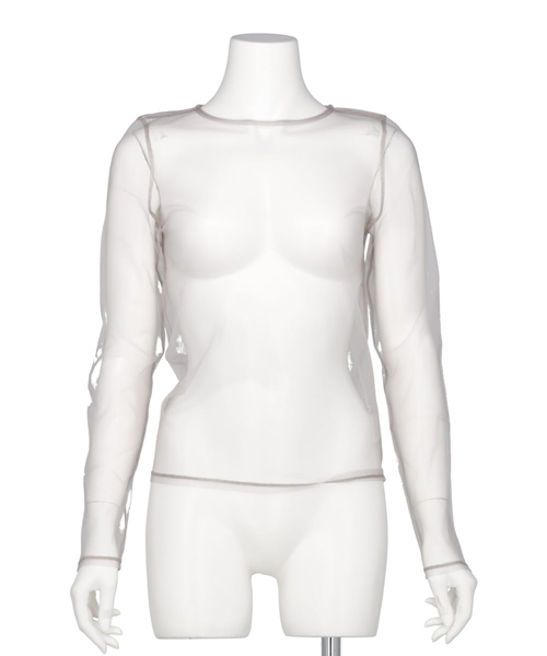 CREW NECK TULLE PULL OVER