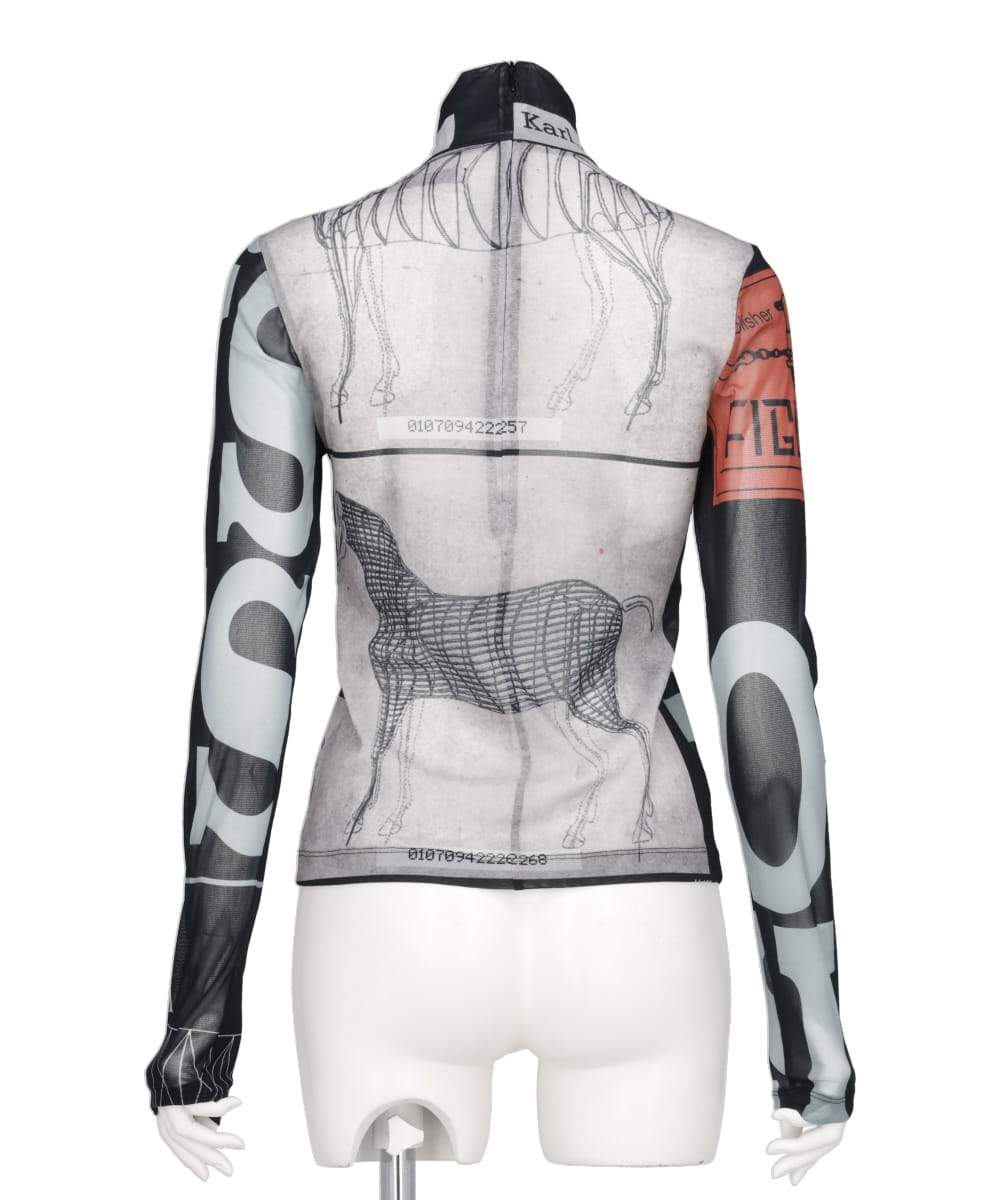 GRAPHIC MESH TOP