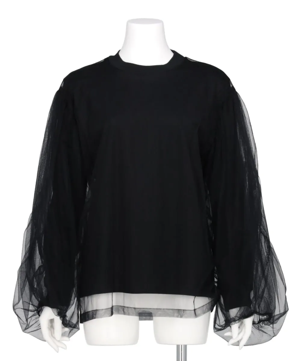 TULLE LAYERED LONG T-SHIRT