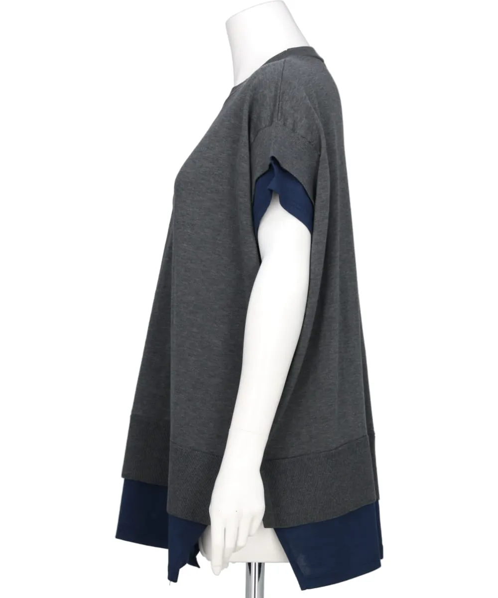 COOL POTTER KNIT LAYERED PULLOVER