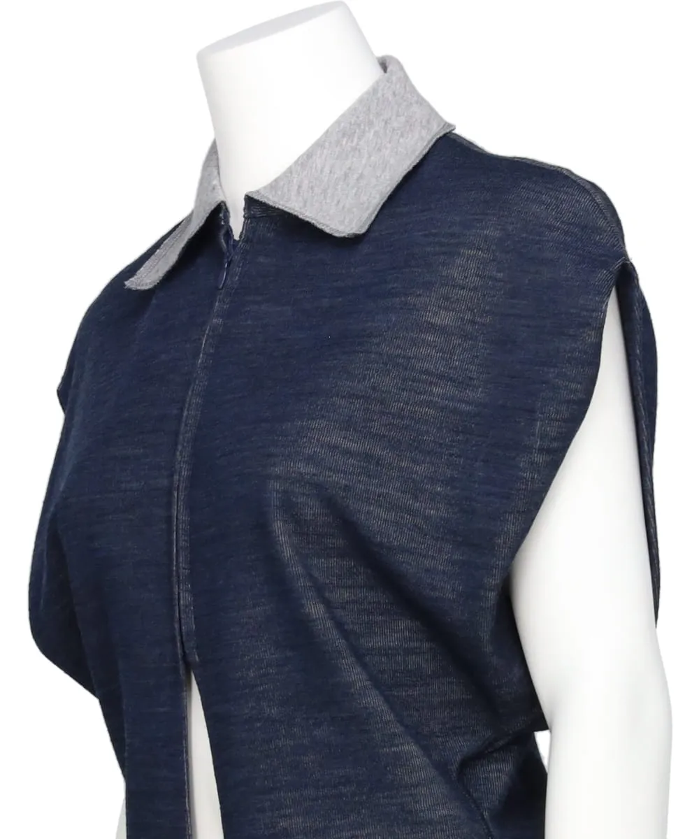 WOOL REVERSIBLE-JERSEY TOP