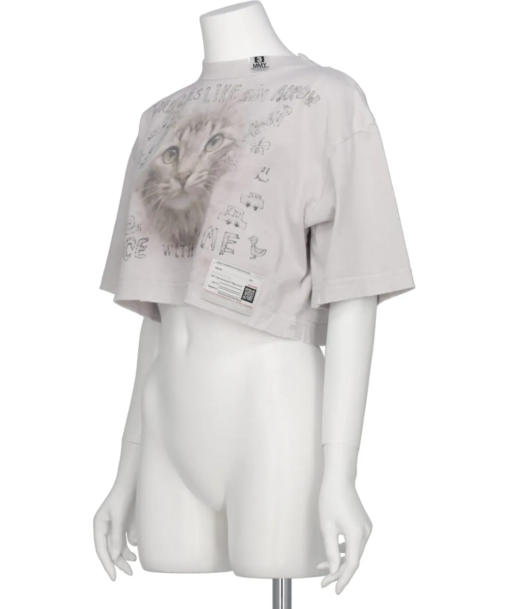 BLEACHED CROPPED TEE