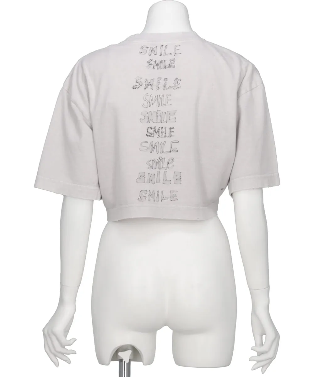 BLEACHED CROPPED TEE