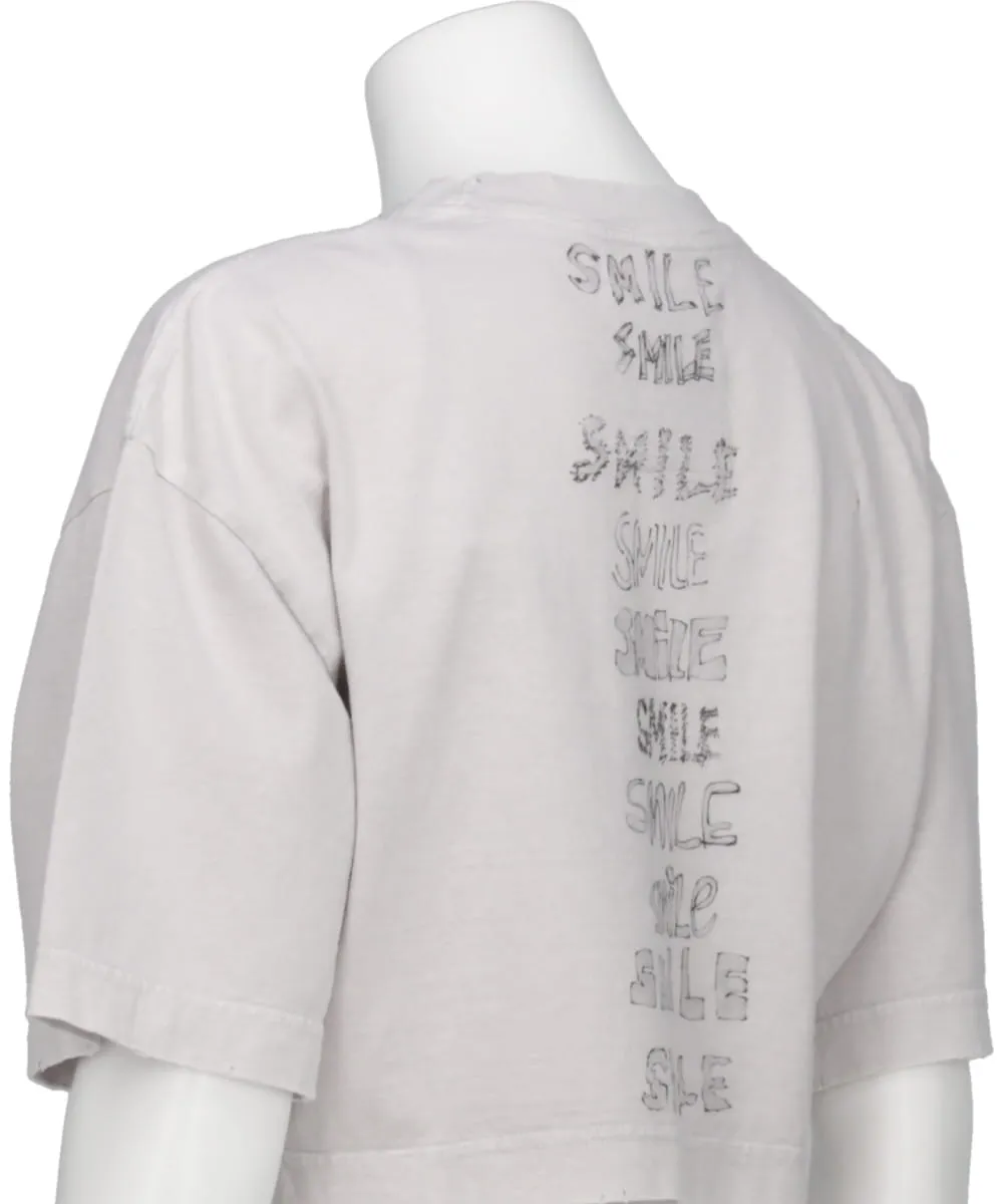 BLEACHED CROPPED TEE