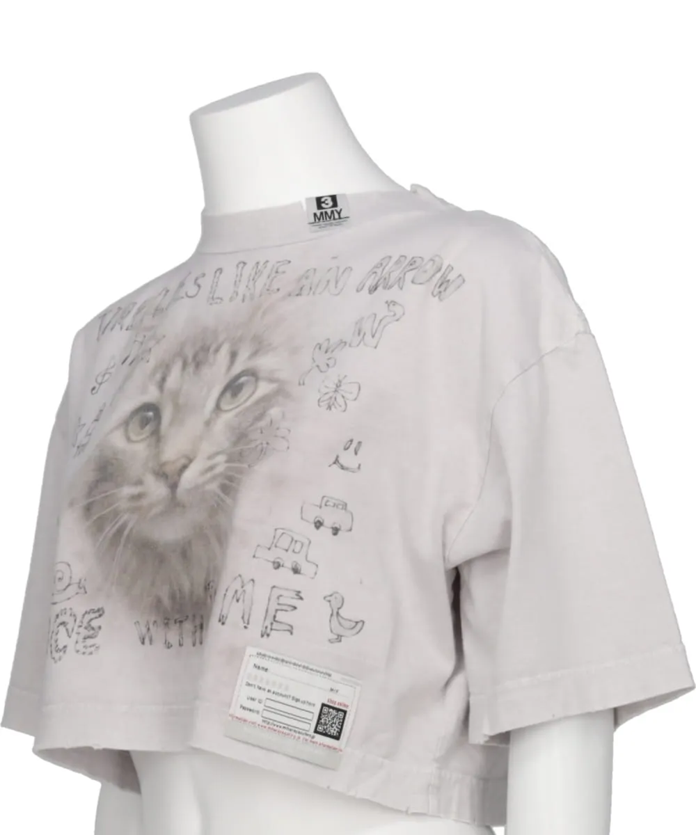 BLEACHED CROPPED TEE