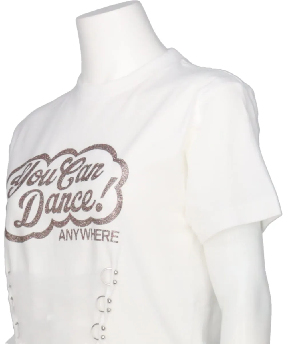 “YOU CAN DANCE!” T-SHIRT WITH RIBBON
