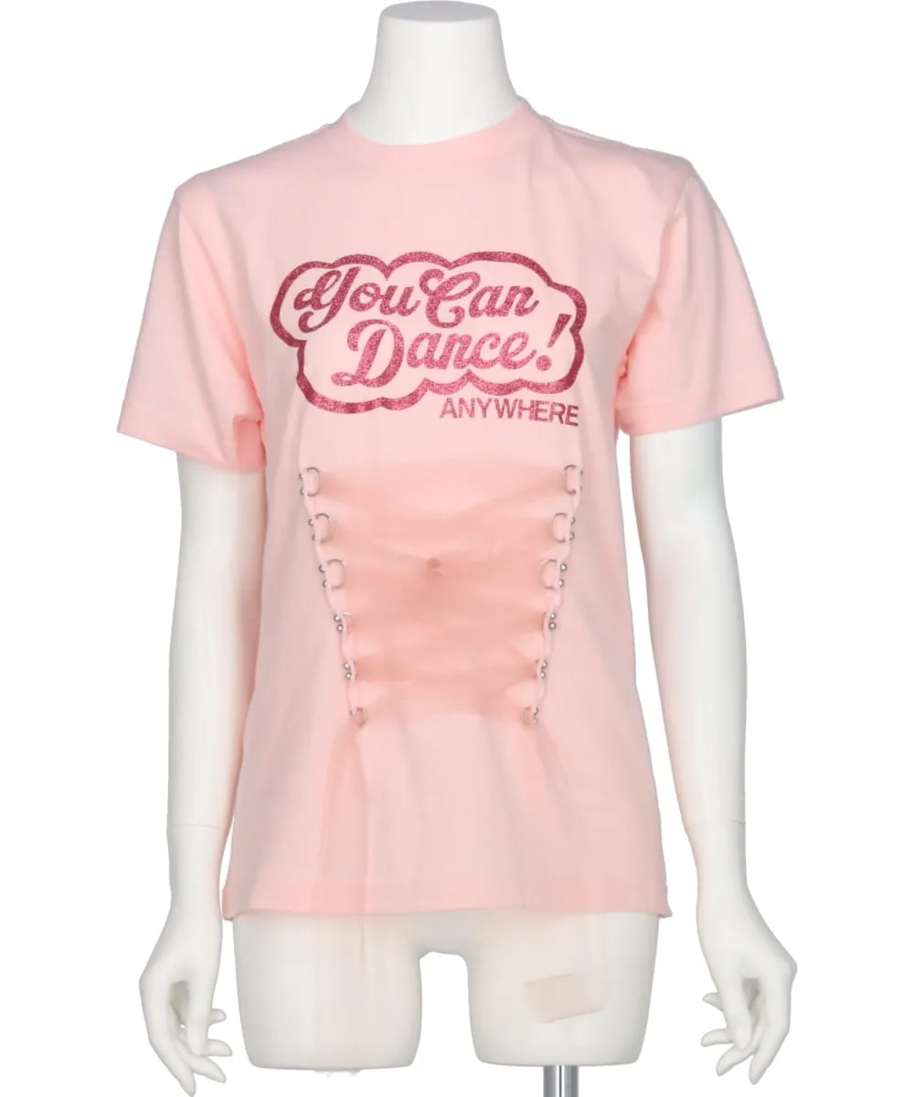 “YOU CAN DANCE!” T-SHIRT WITH RIBBON
