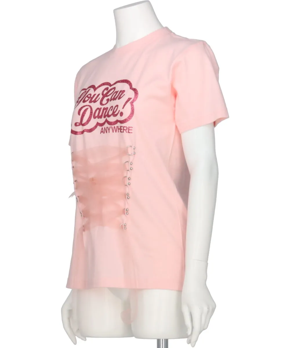 “YOU CAN DANCE!” T-SHIRT WITH RIBBON