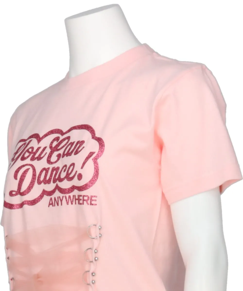 “YOU CAN DANCE!” T-SHIRT WITH RIBBON