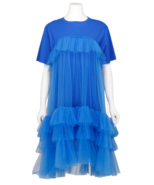 TULLE LAYERED LONG TSHIRT