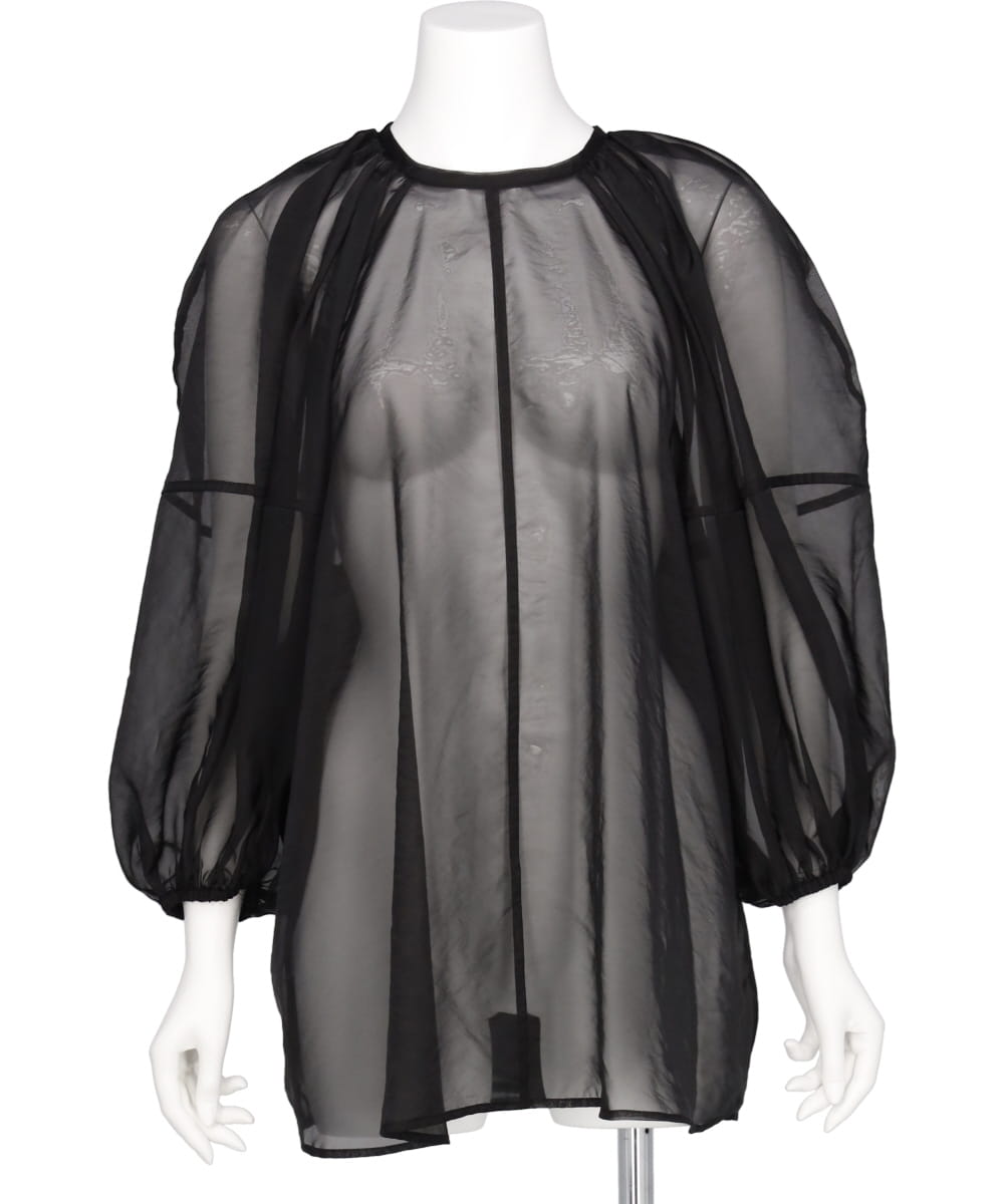 61%OFF!】 CLANE BALLOON SHEER PUFF TOPS ベージュ クラネ