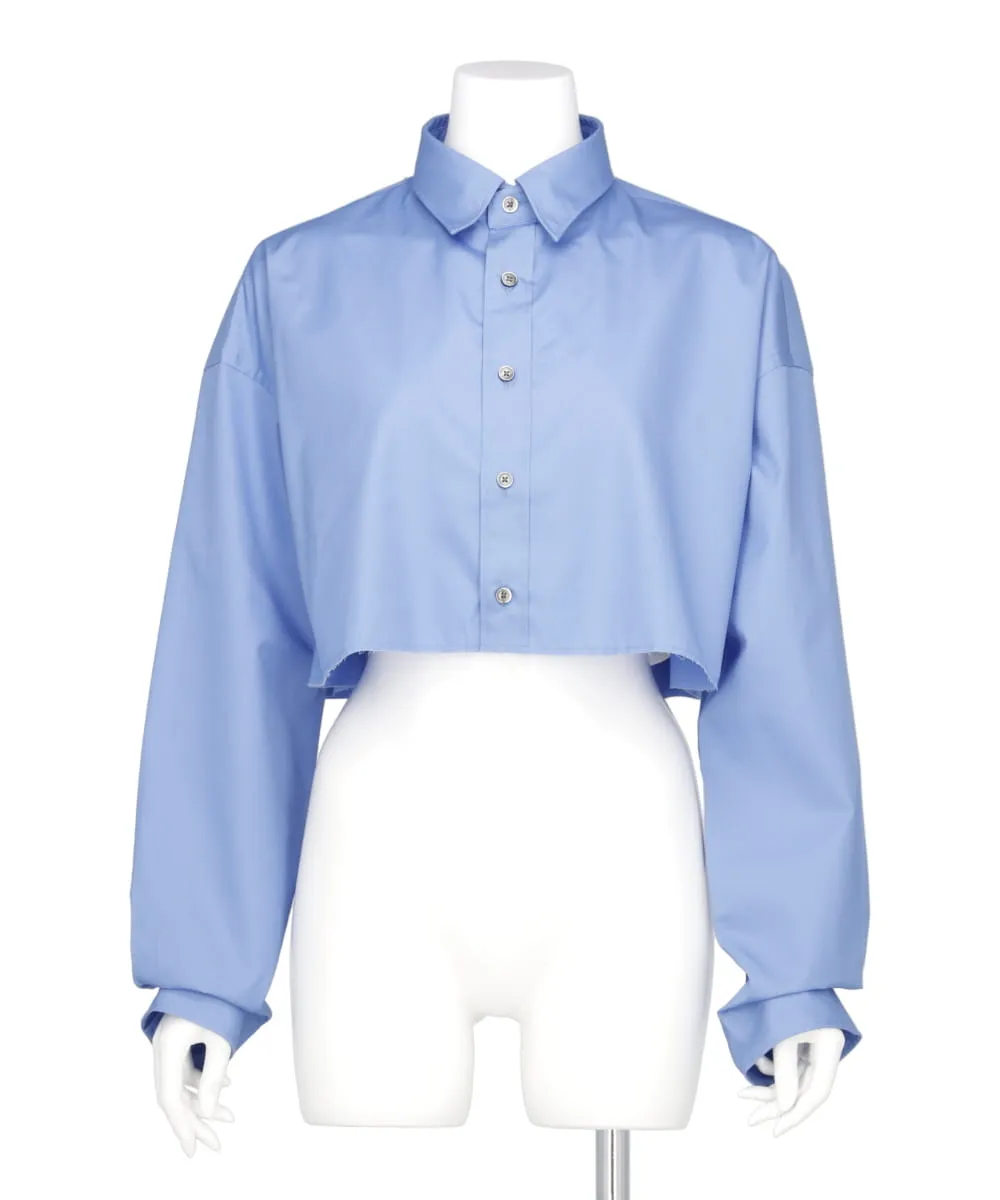 BROADCLOTH CROPPED SHIRT