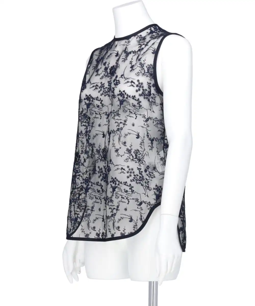 FLORAL LACE SLEEVELESS TOP