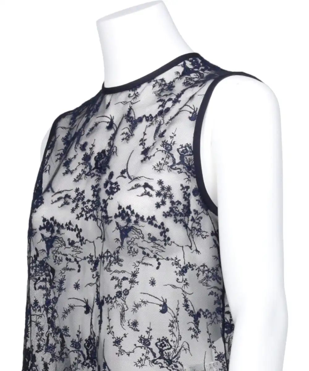 FLORAL LACE SLEEVELESS TOP