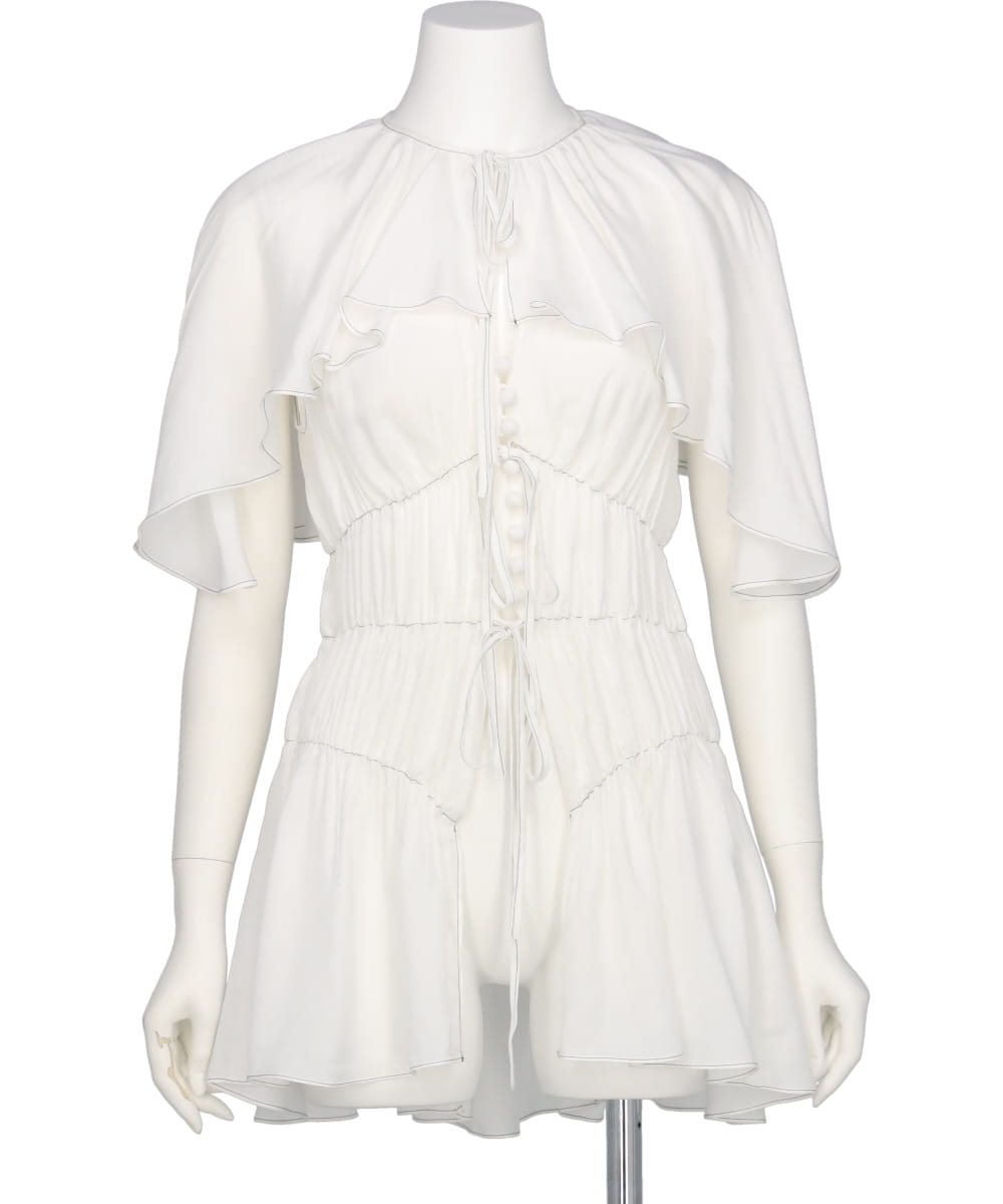 MIDWEST EXCLUSIVE FRILLED BLOUSE
