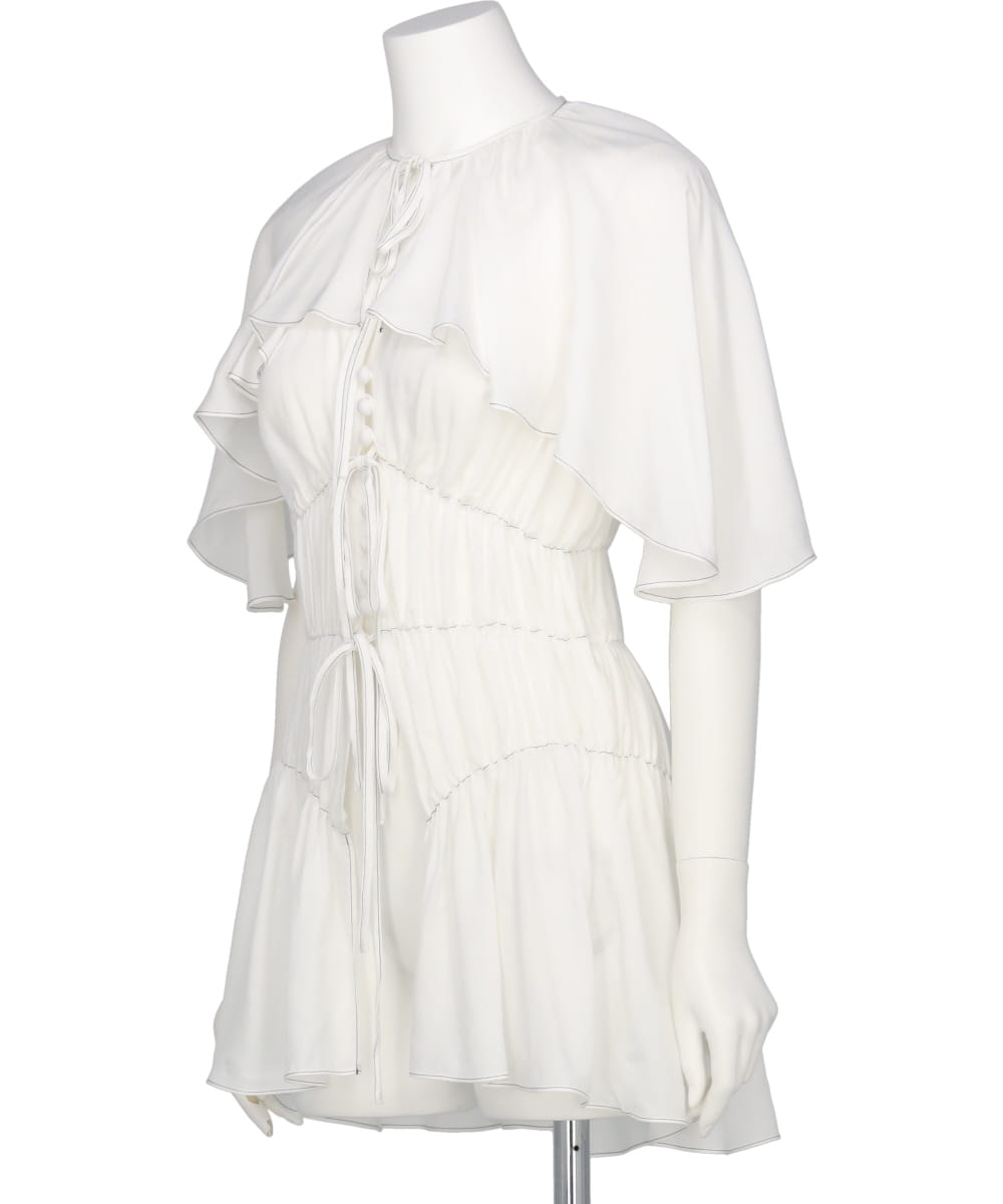 MIDWEST EXCLUSIVE FRILLED BLOUSE