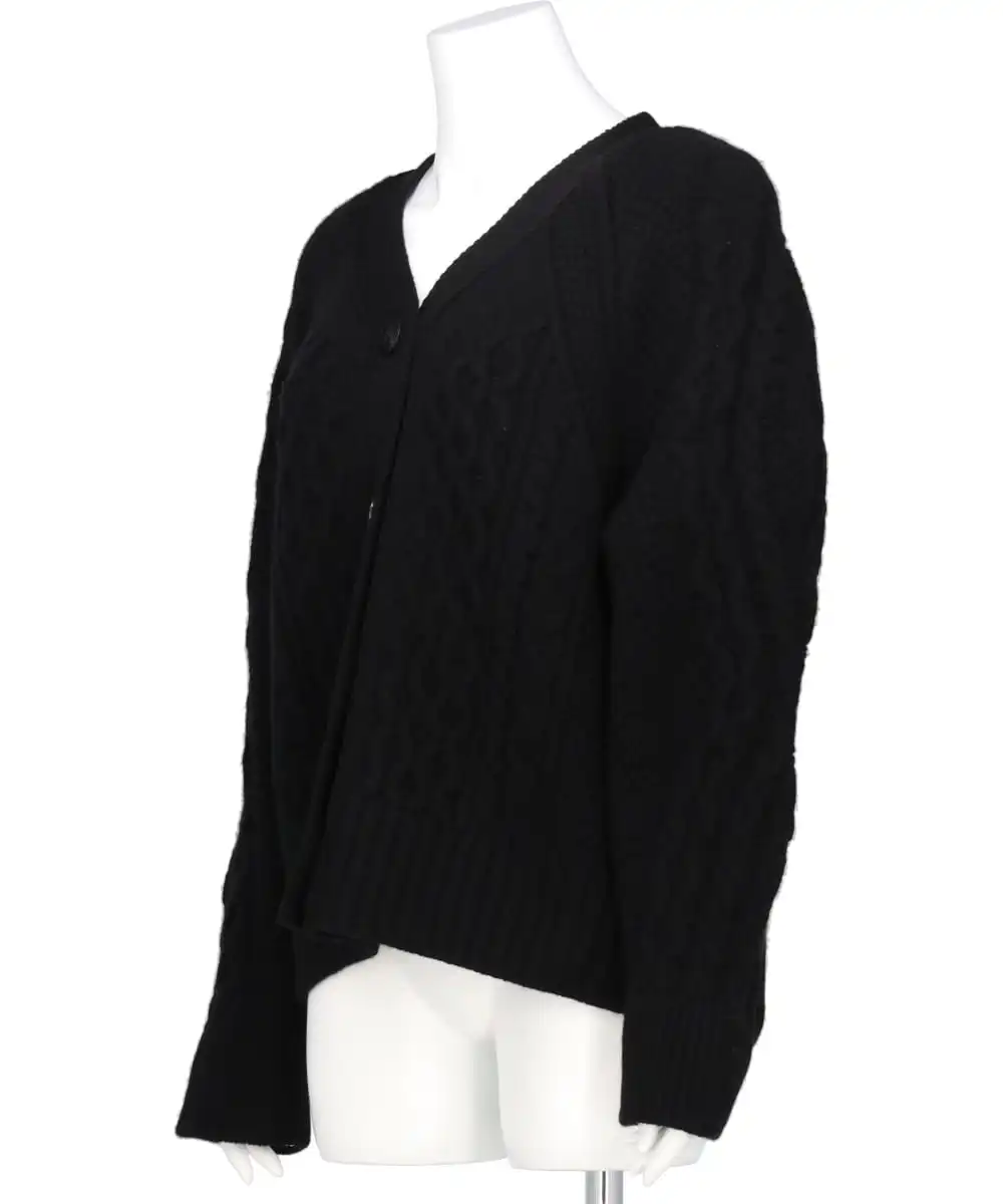 ARAN DIAMONDE SHAPED SLEEVE CARDIGAN