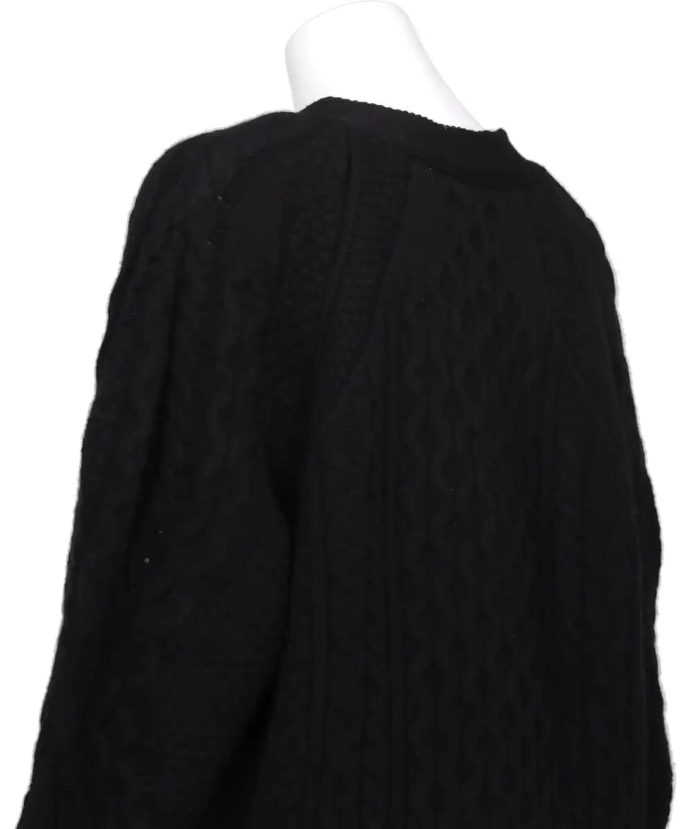 ARAN DIAMONDE SHAPED SLEEVE CARDIGAN