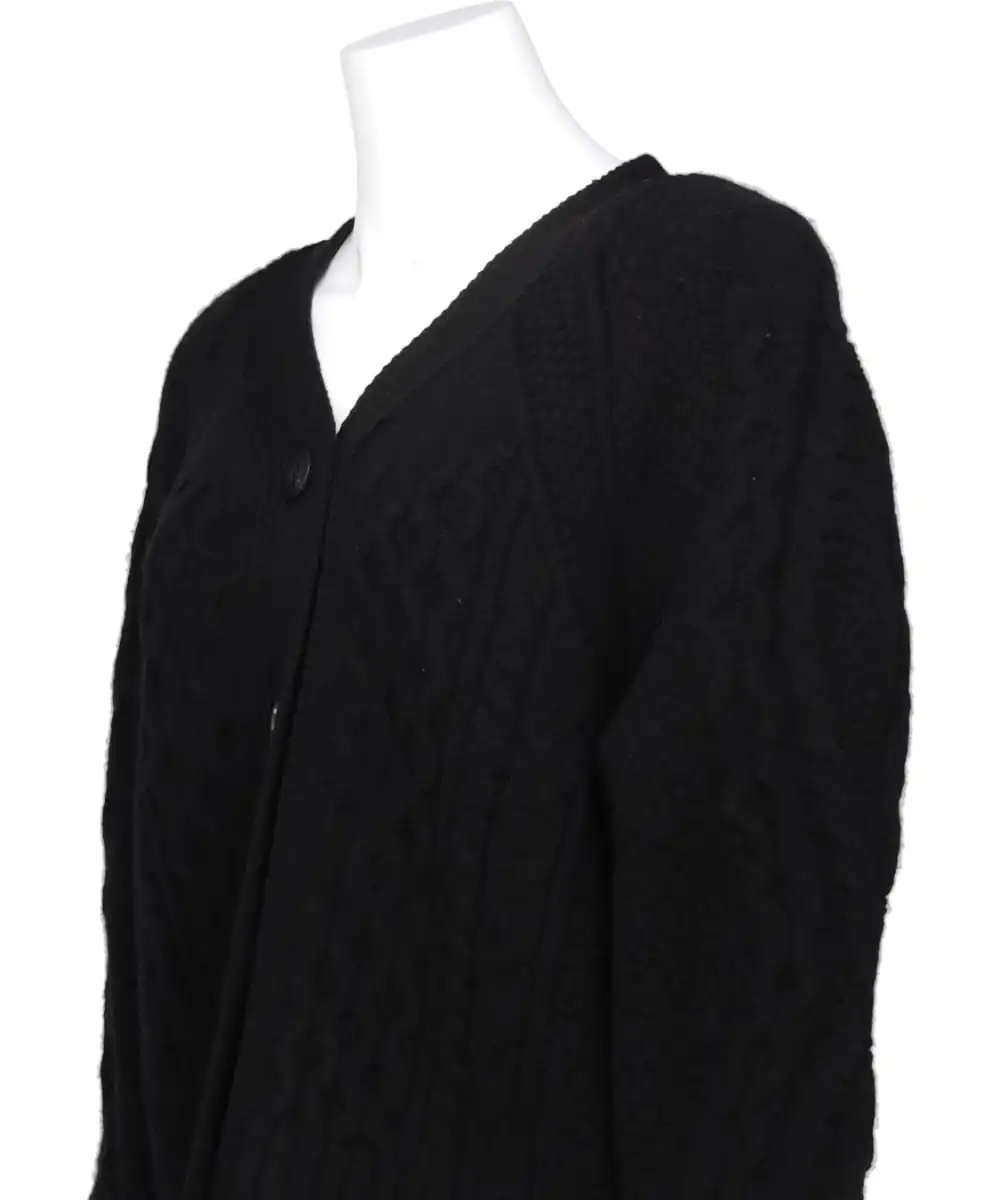 ARAN DIAMONDE SHAPED SLEEVE CARDIGAN