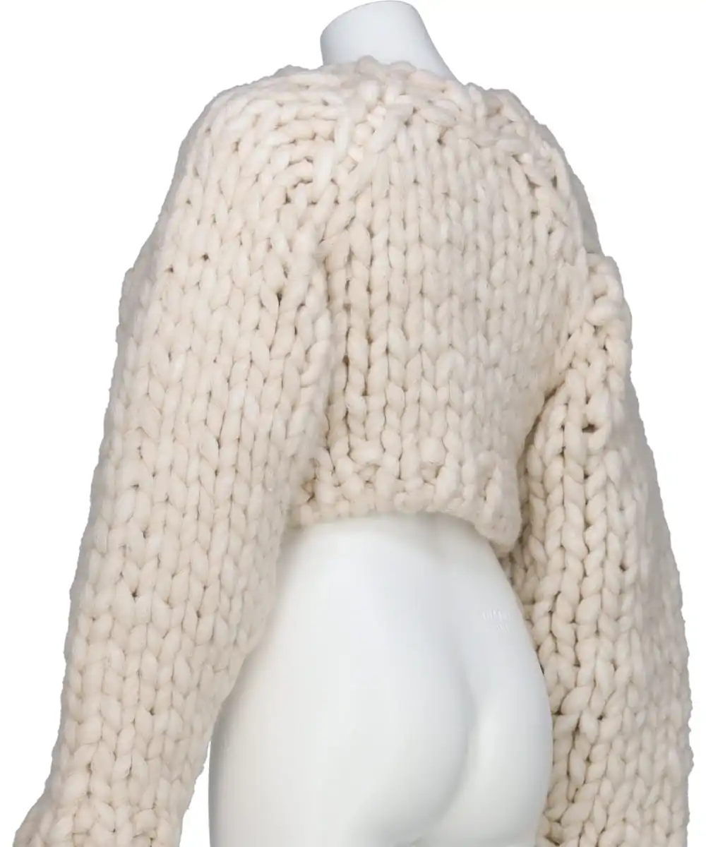 CHUNKY KNIT SHORT CARDIGAN