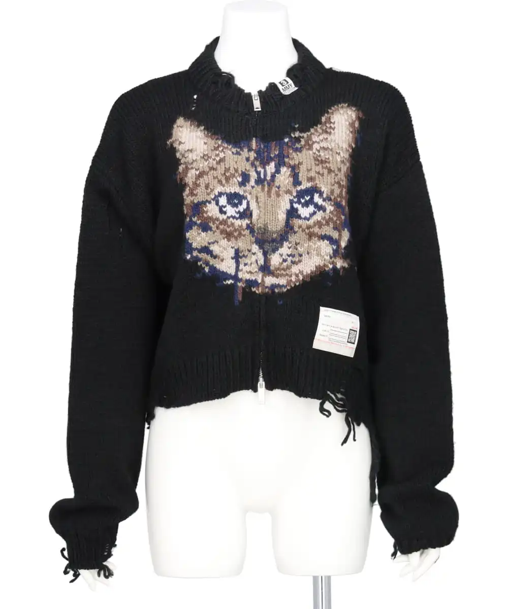 CAT KNIT CARDIGAN