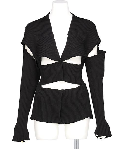MIDWEST EXCLUSIVE BANDAGE KNIT CARDIGAN