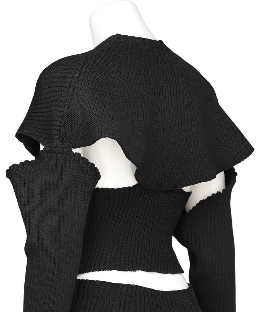 FETICO EXCLUSIVE BANDAGE KNIT CARDIGAN-