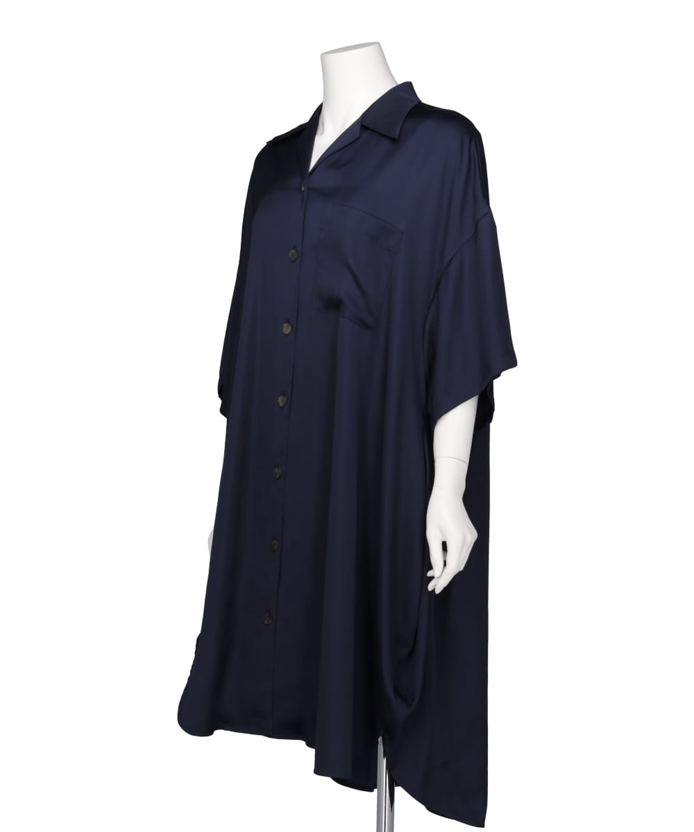 ENFOLD 2023SS SHIRT DRESS ネイビー36-