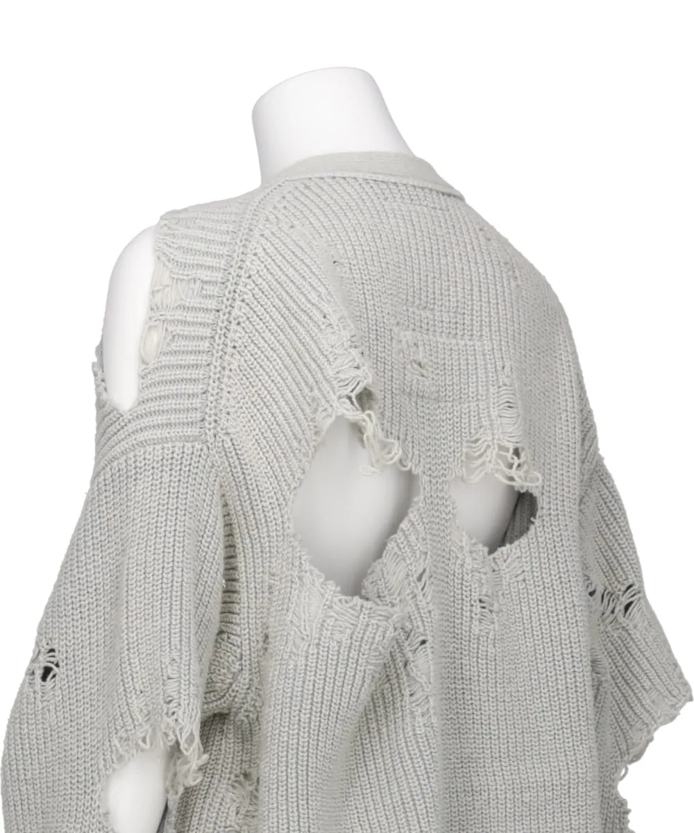 BLEACHED KNIT CARDIGAN