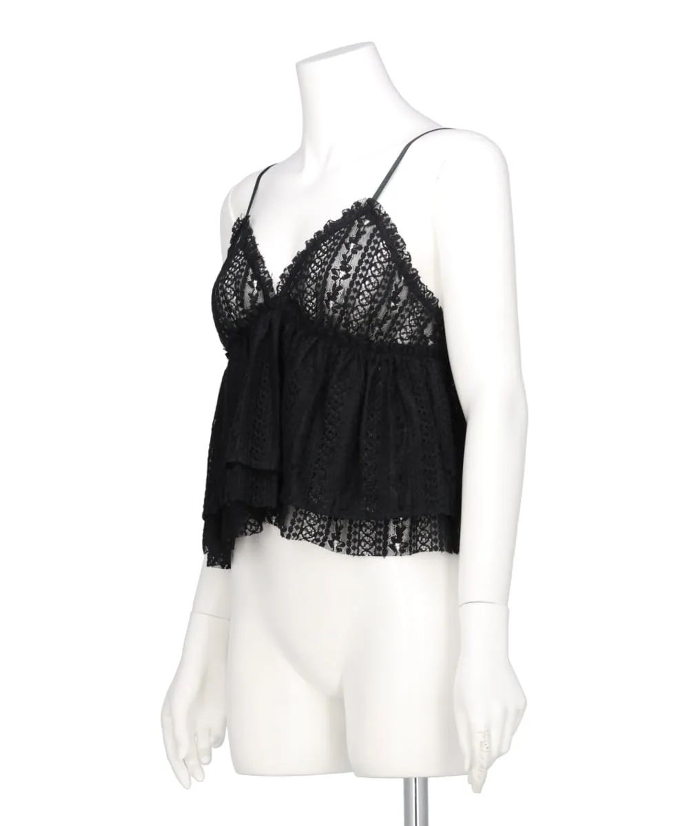 SHEER LACE CAMI TOPS