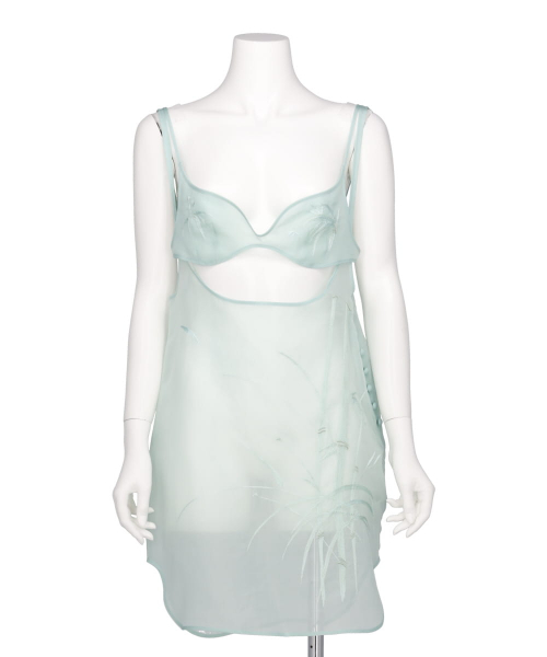 BAMBOO EMBROIDERY SILK ORGANDY TOP
