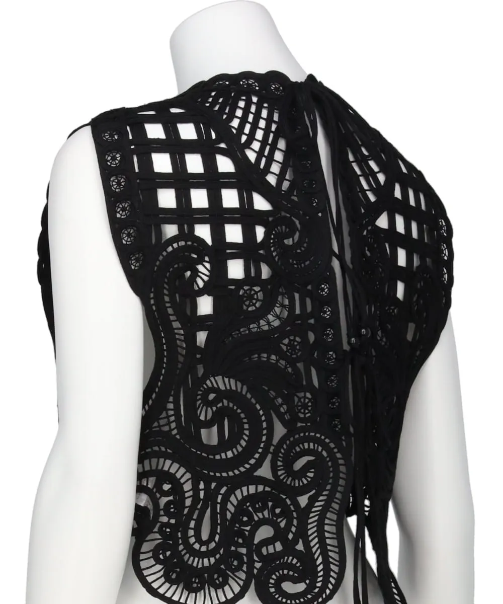 CORD EMBROIDERY VEST