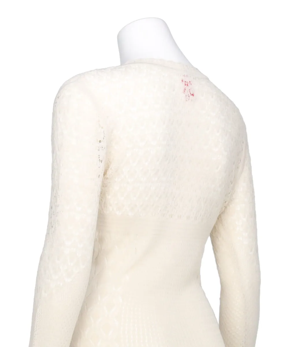 LACE KNIT V-NECK BODYSUITS